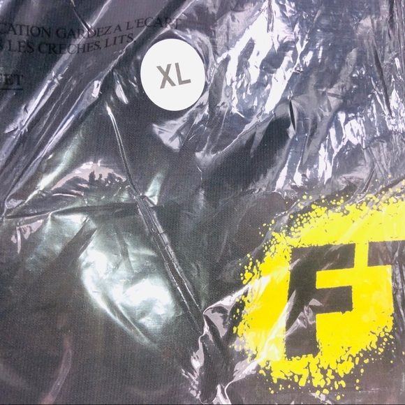 FTP Splatter Tee Black & Yellow Graphic Tee Shirt - Picture 3 of 6